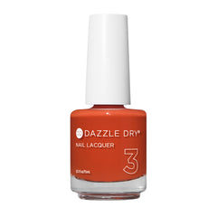 Dazzle Dry Orchard burnt orange cream bottle showing vibrant, quick-drying color.
