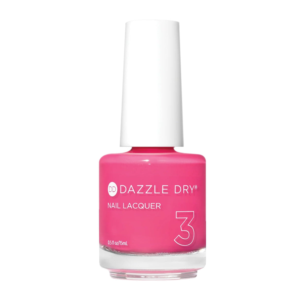 Dazzle Dry Raspberry Creme bottle ready for at-home manicure.