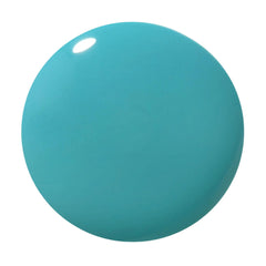 Dazzle Dry Spearmint Tea lacquer brush stroke showing vibrant turquoise creme