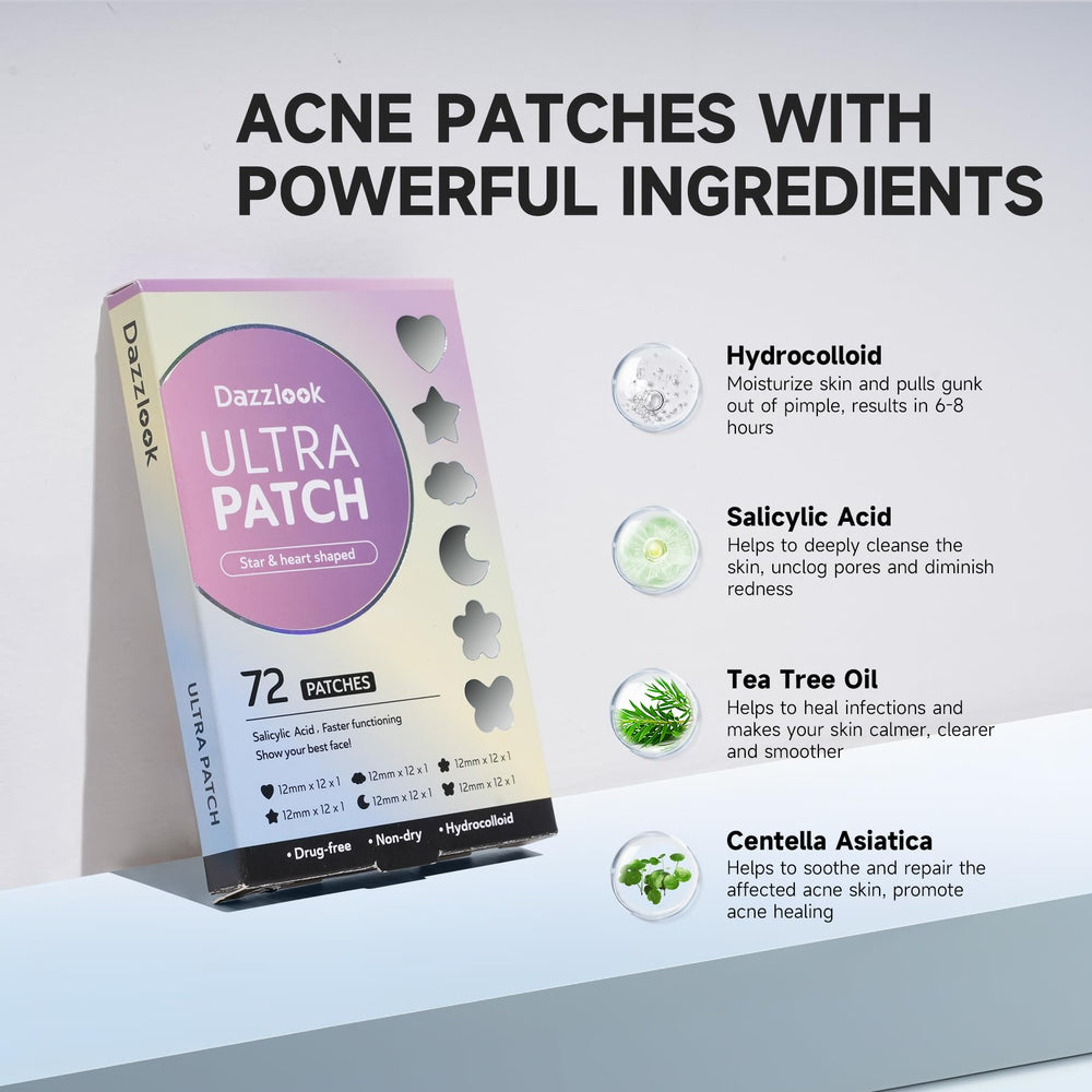 Dazzlook heat cloud patch blends with skin for breathable coverage.