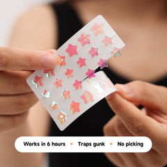 Dazzlook patches in two sizes for customized coverage on different blemishes.