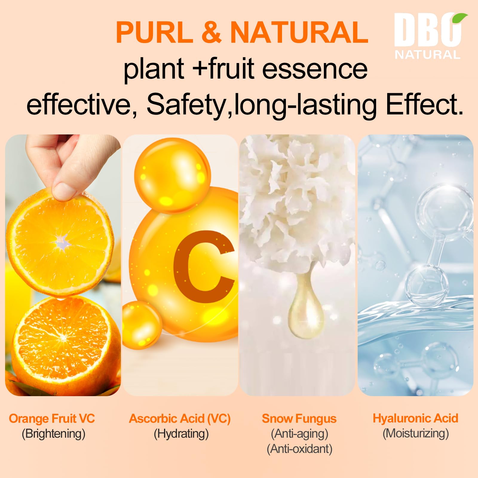 DBO NATURAL Vitamin C serum adds a visible glow to skin.