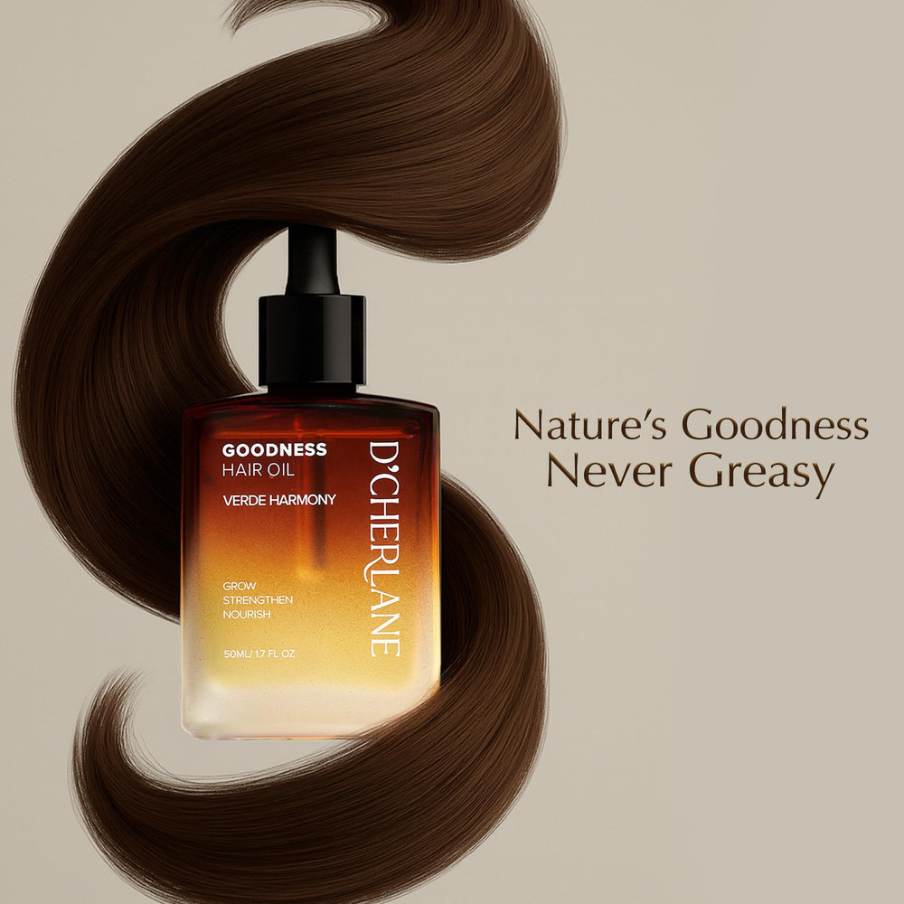 D'Cherlane Hair Growth Oil for color-treated care and protection.