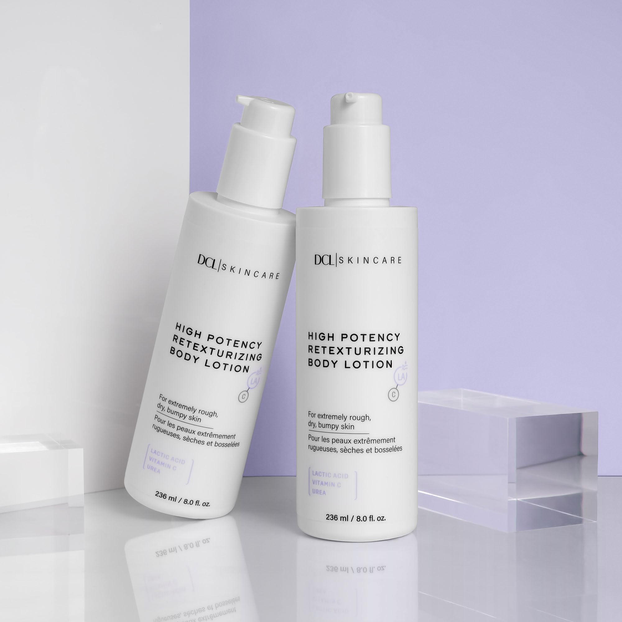 DCL Skincare dermatologist-tested hypoallergenic badge for gentle daily use