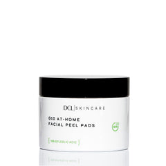 DCL G10 Radiance Peel pads close-up showing texture and gentle exfoliation for smoother skin.