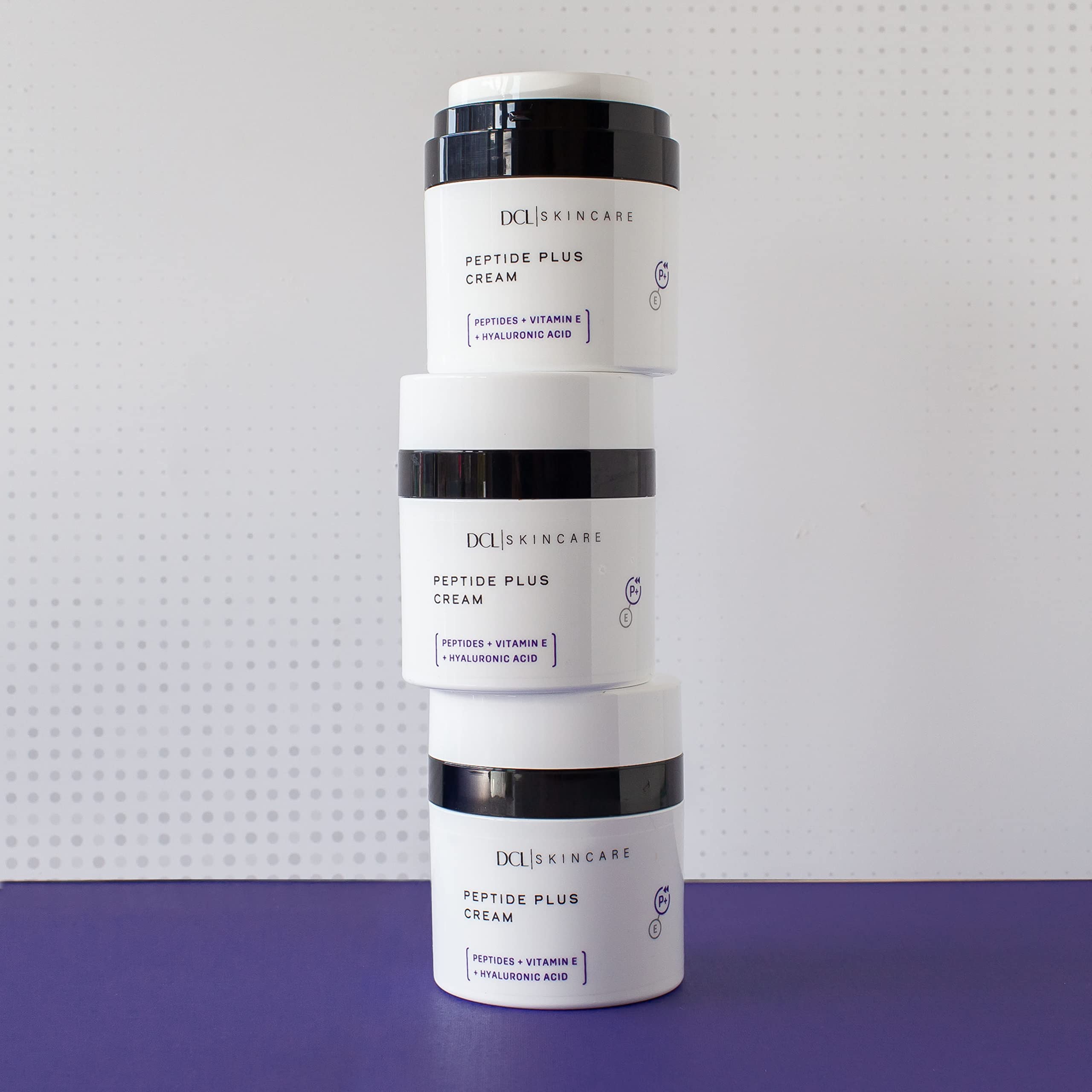 DCL Peptide Plus Cream barrier lipids closeup indicating skin resilience support.
