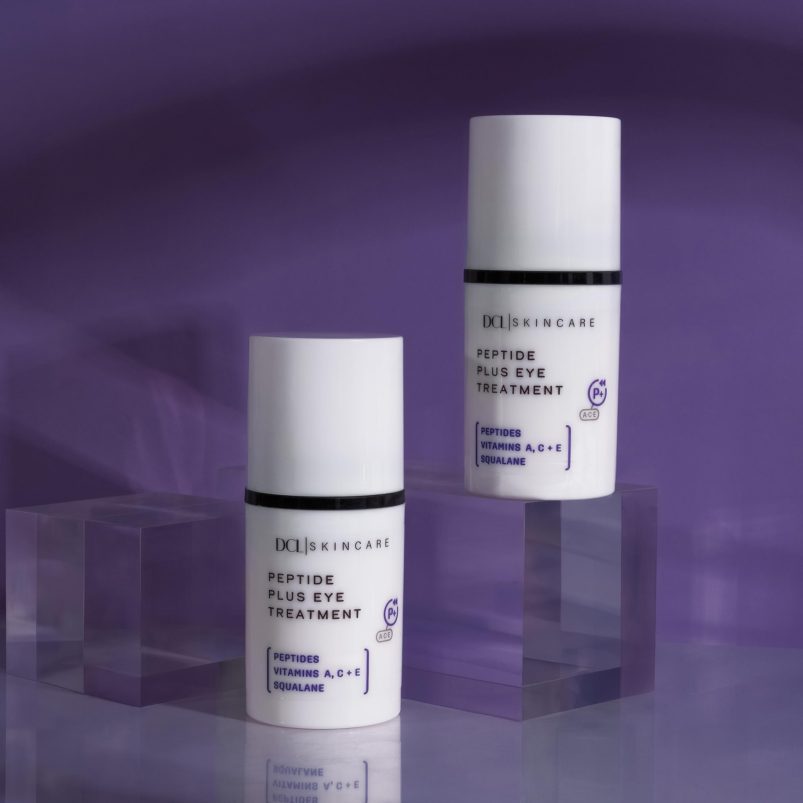 Daytime routine: DCL Peptide Plus Eye Treatment under makeup helps eye area.