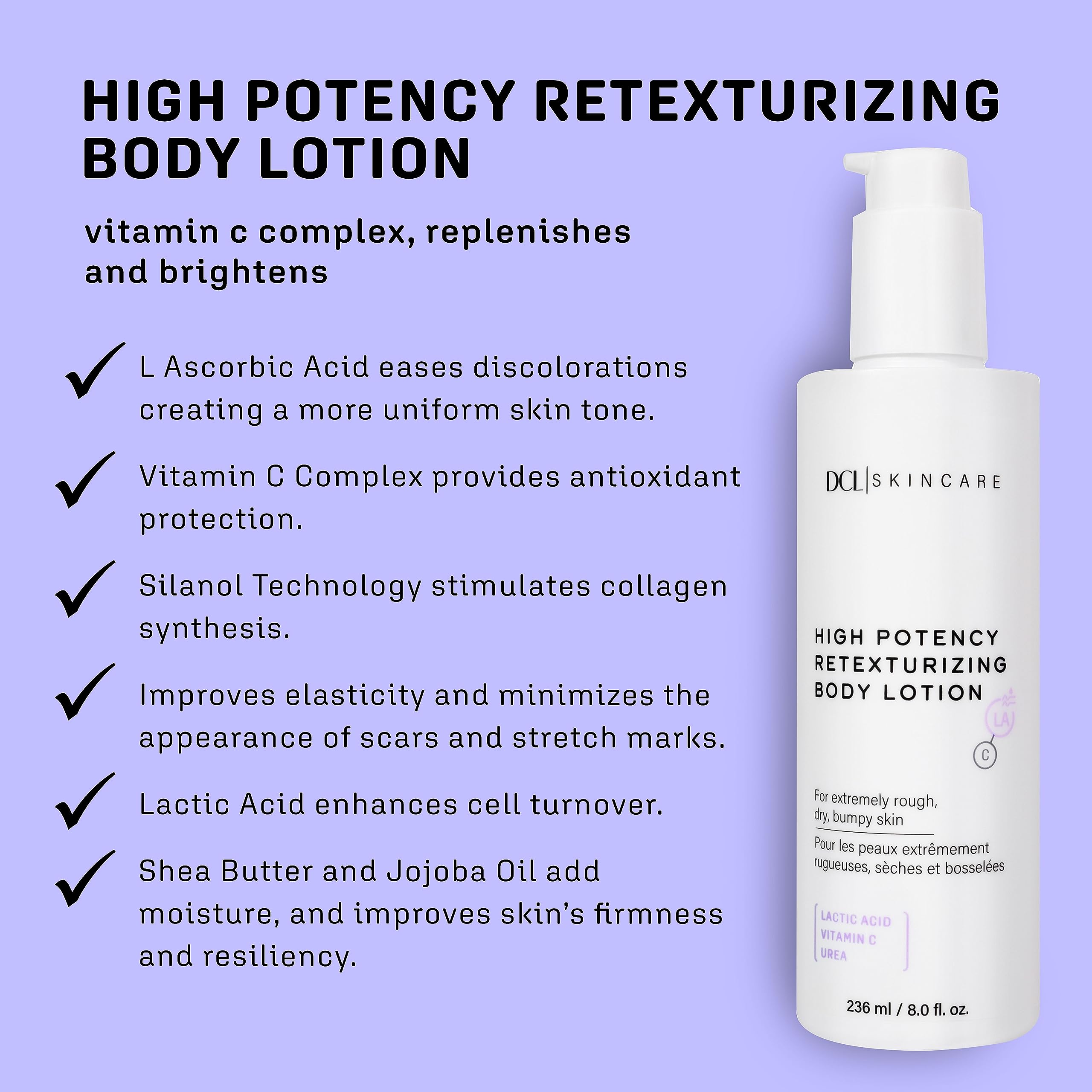 DCL Skincare rich emollient lotion suggesting deep hydration for dry skin