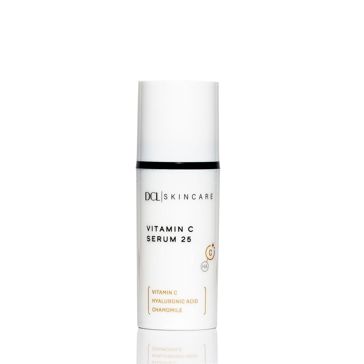 DCL Vitamin C Serum 25 bottle showcases durable packaging for daily brightening.