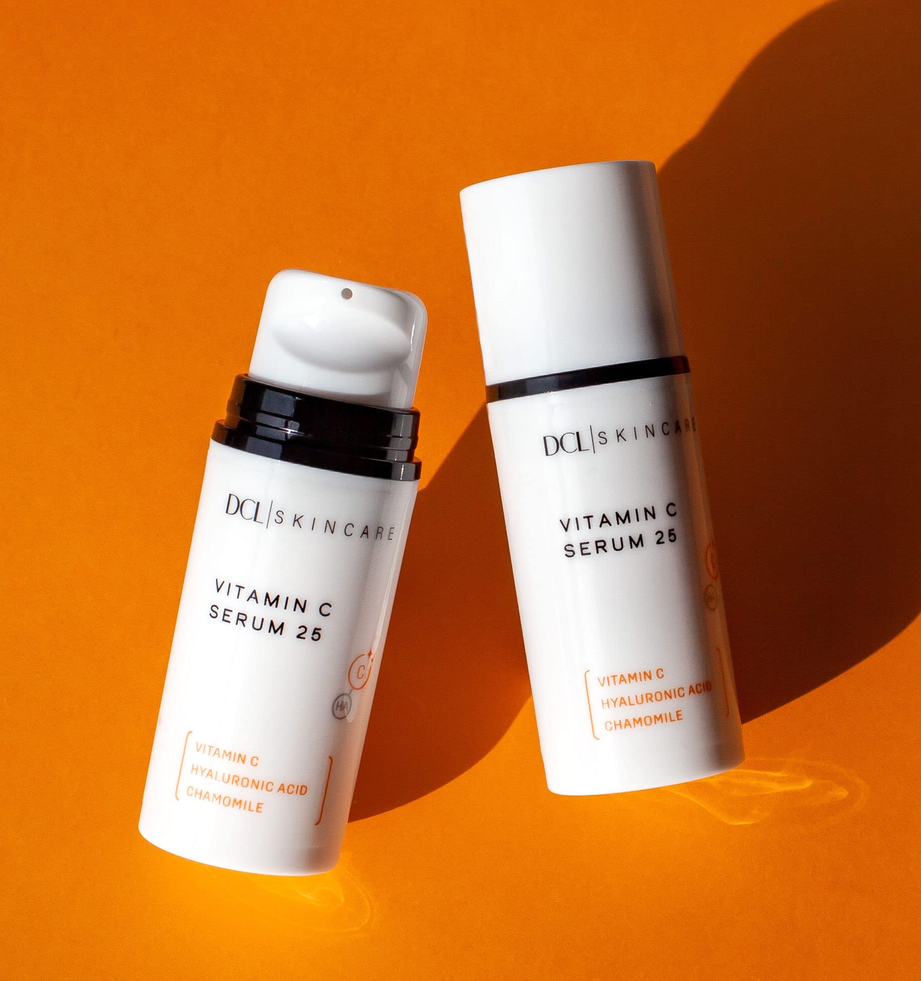 DCL Vitamin C Serum 25 with sunscreen under makeup shows daytime protection possibility.