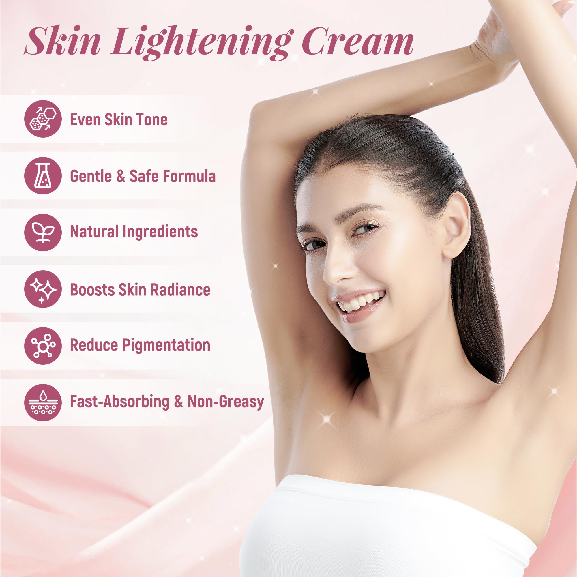 DCSCRK Underarms dark-spot cream targets sensitive area care.
