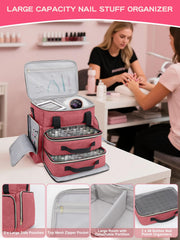 DD DEVILLI organizer with durable handles and zippers for on-the-go use.