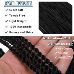 DDvation soft-texture Senegalese twist crochet hair lightweight feel
