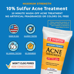 De La Cruz Sulfur Ointment tube cap close-up for easy application