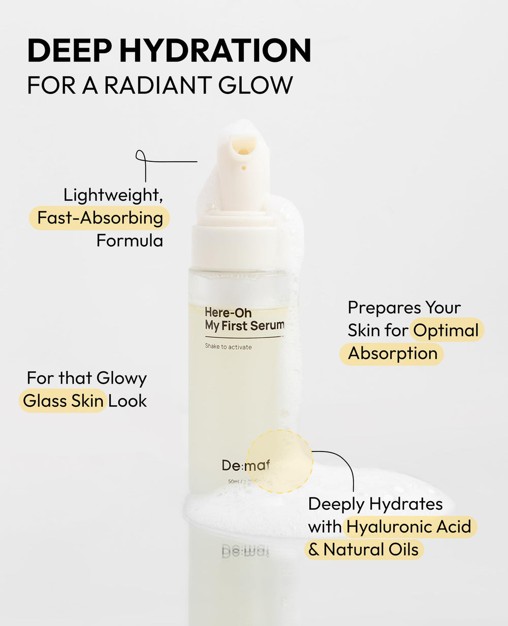 De:maf Creams Come True Squalane Barrier Repair Cream tube locks in moisture.