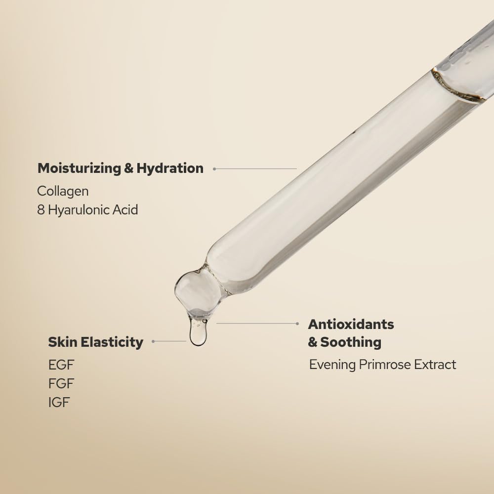 De Maf EGF peptide ampoule with evening primrose extract emphasizes deep hydration