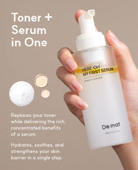 Here-Oh My First Hydrating Serum ingredients highlight ceramide and hyaluronic acid