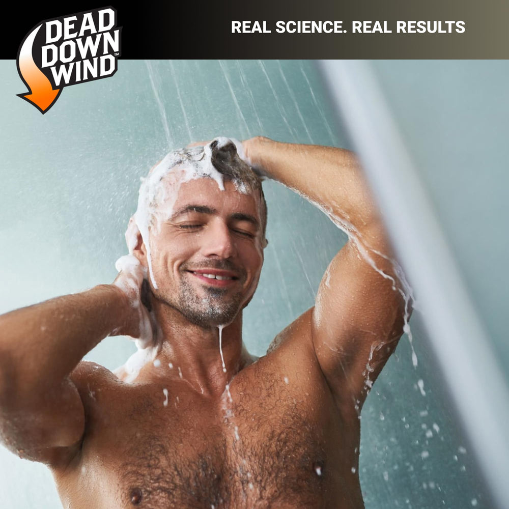Lather from DEAD DOWN WIND soap showing smooth cleansing action