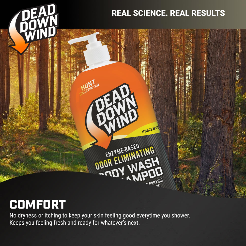 Close-up of pump-top dispensing from DEAD DOWN WIND soap