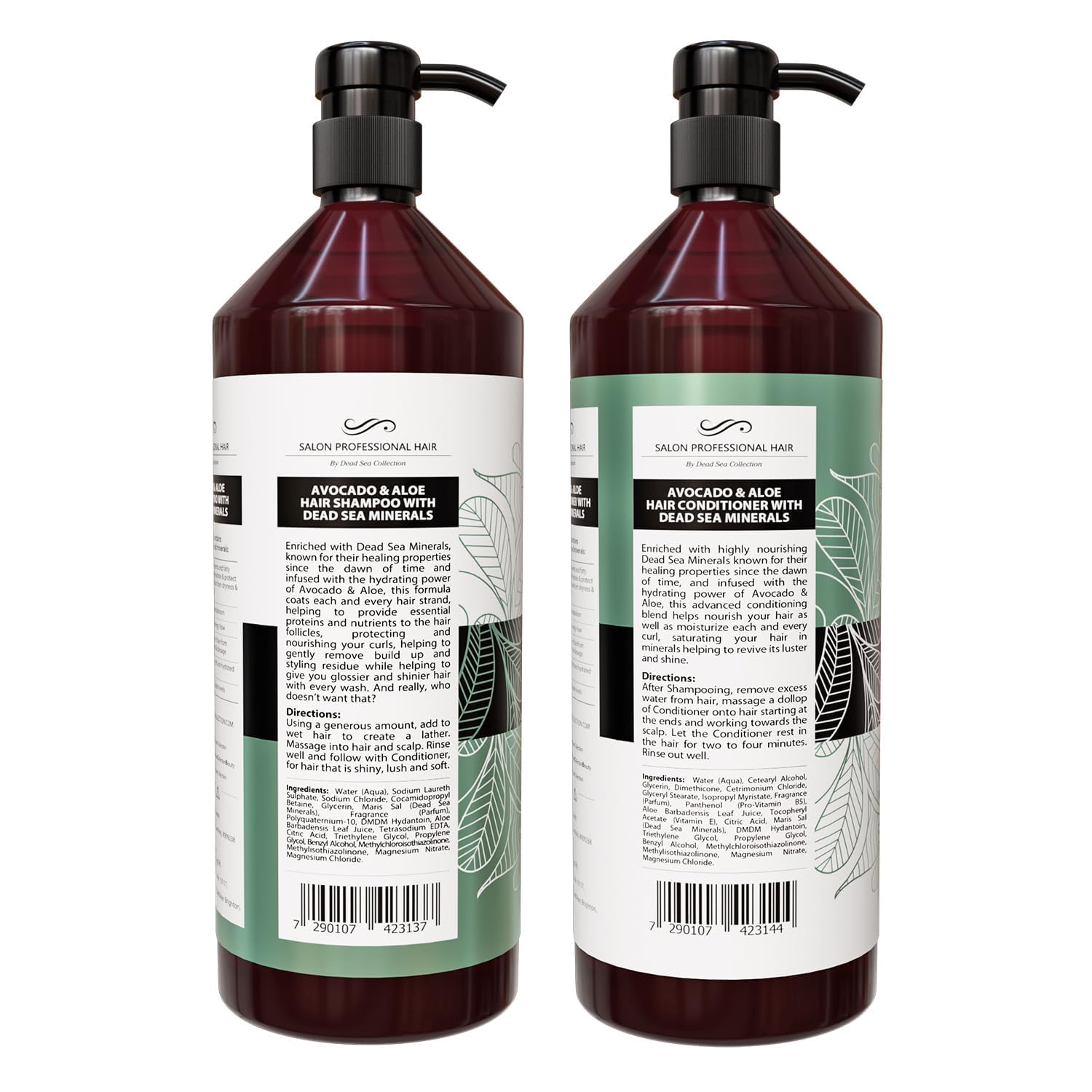 Packaging with cap and pump in Dead Sea Collection set.