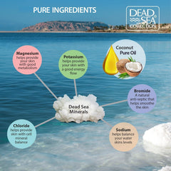 Coconut bath salts being poured from jar for a relaxing soak