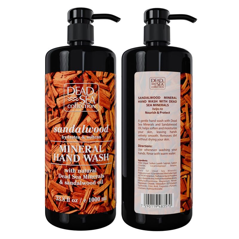 Dead Sea Collection brand logo shot reinforces premium hand care quality.