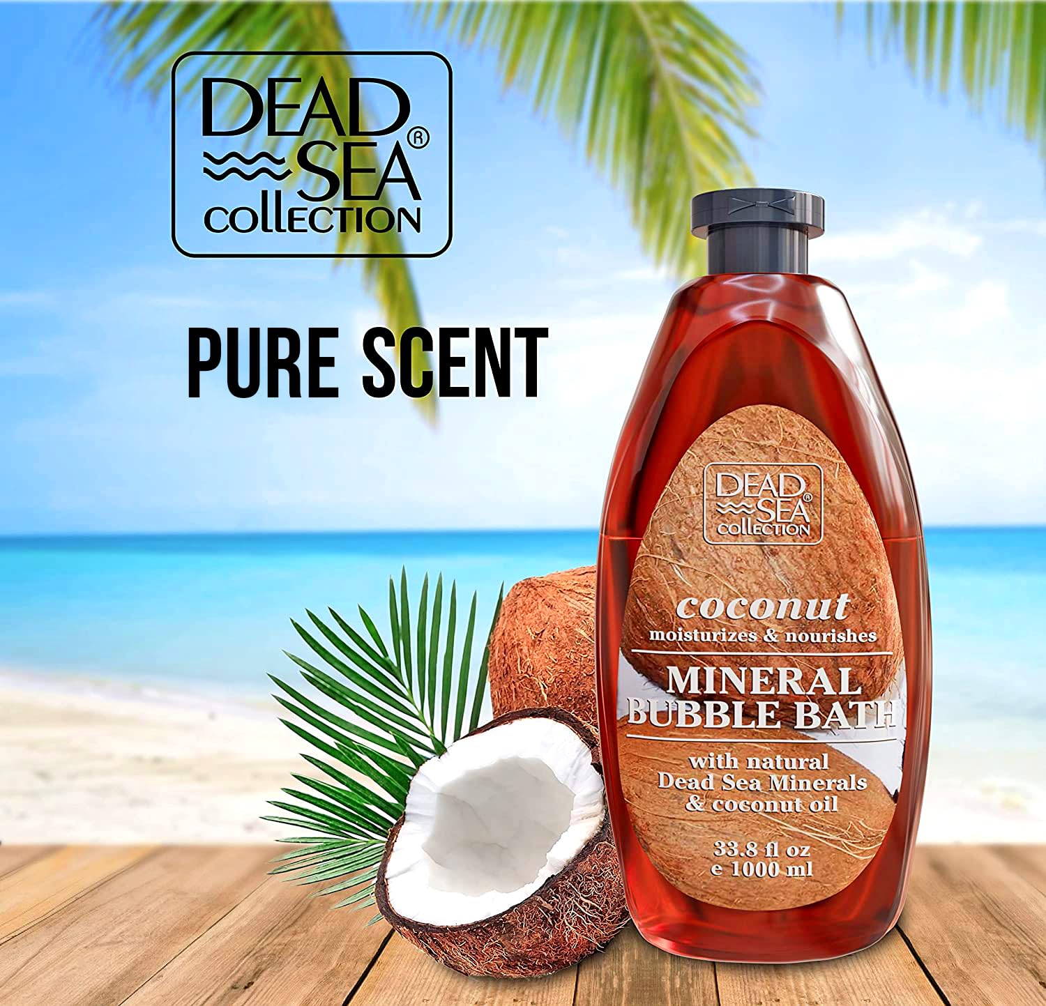 Dead Sea Collection bubbles create a relaxing spa-like experience.
