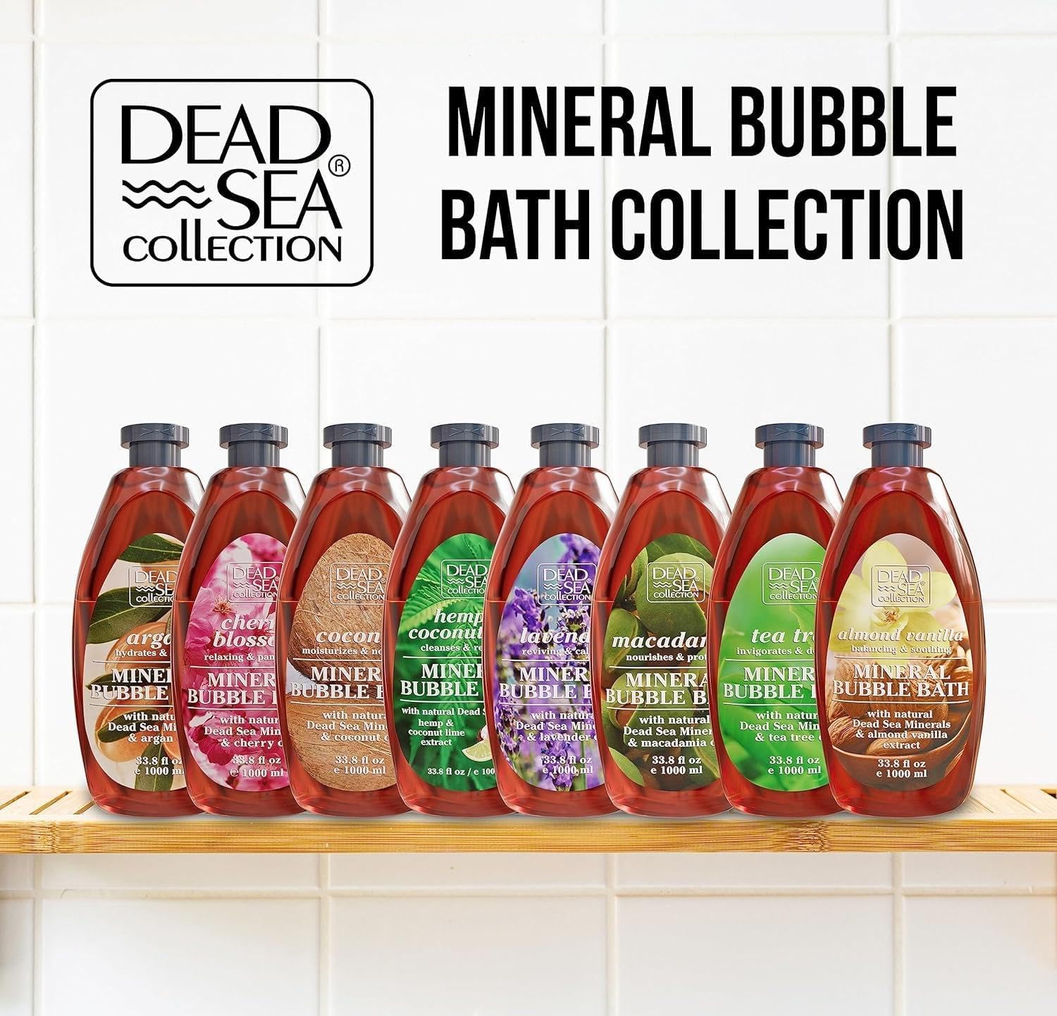 Dead Sea Collection after-bath skin looks refreshed and hydrated.