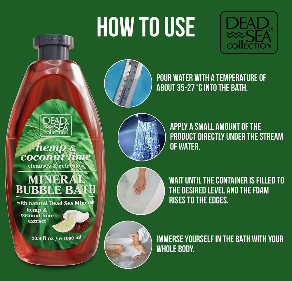 Dead Sea Collection coconut extract image emphasizing hydrating components.