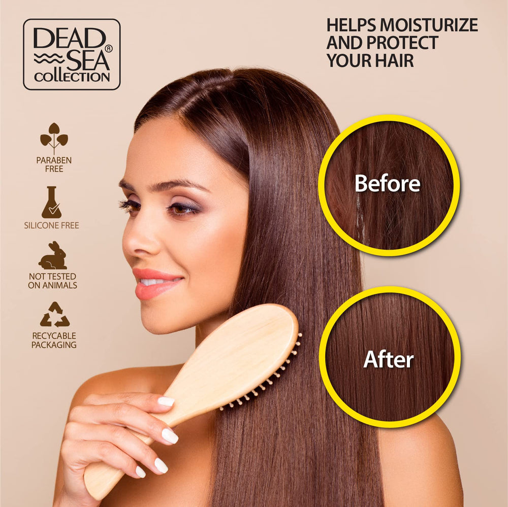 Dead Sea Collection coconut oil ingredient adds moisturization and shine.