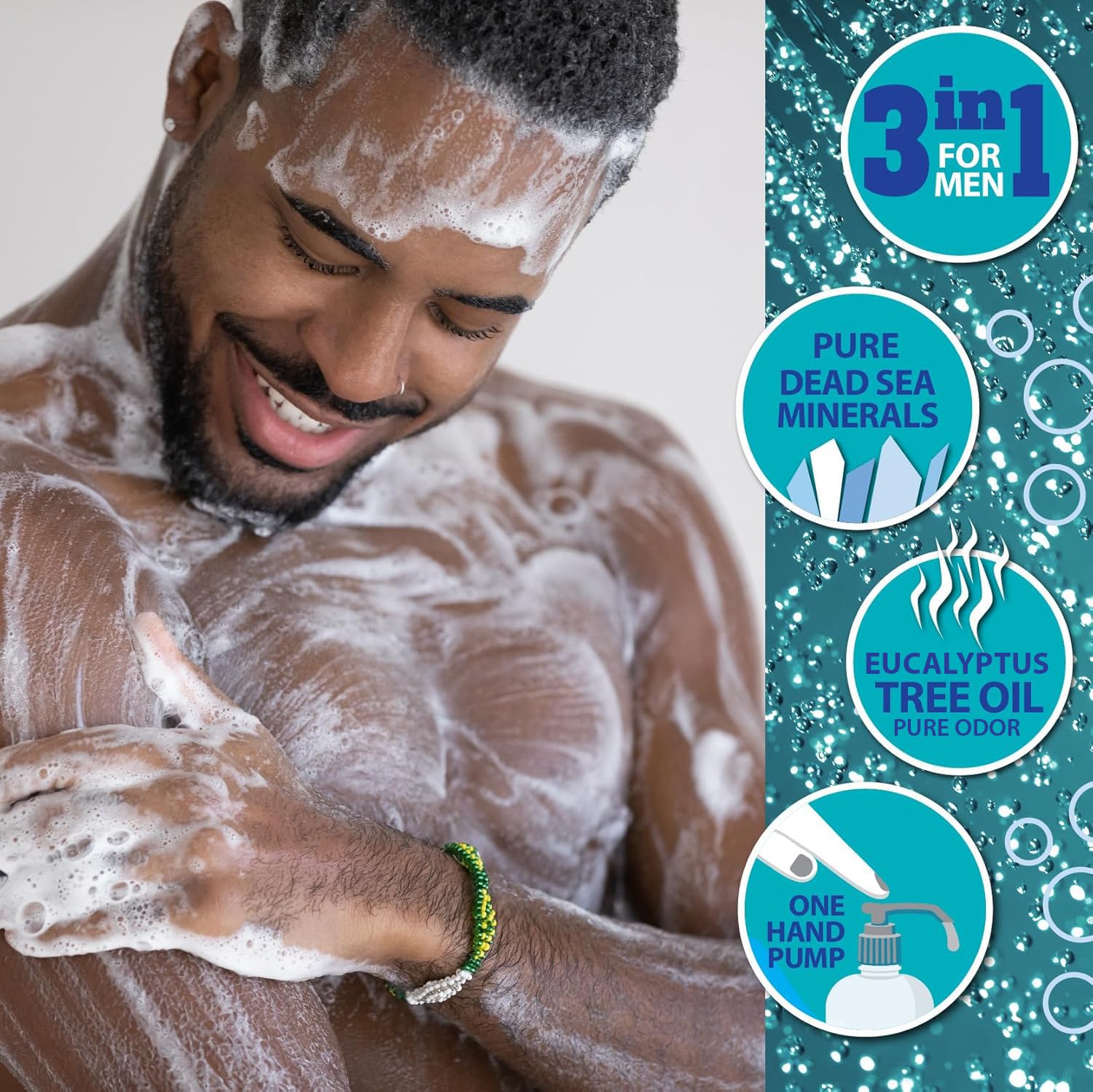 Dead Sea Collection eucalyptus mint aroma conveys fresh, cooling shower experience.