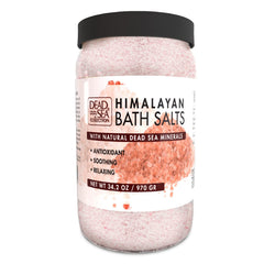 Dead Sea Collection Himalayan Bath Salts in a jar for luxurious skin care.
