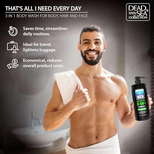 Post-shower skin feeling refreshed with Dead Sea minerals.