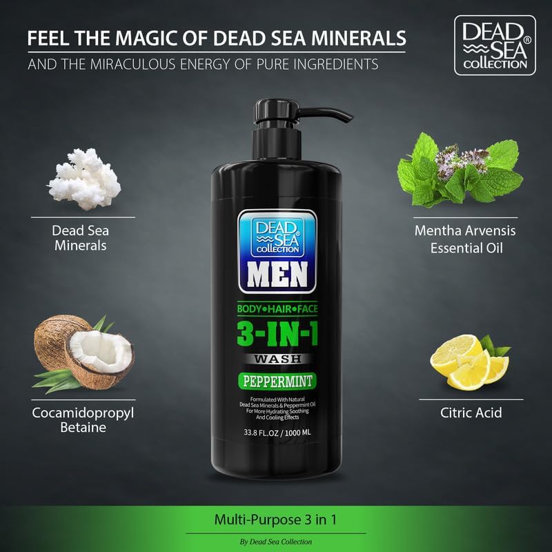Shampoo usage: Dead Sea Collection 3-in-1 for soft hair.