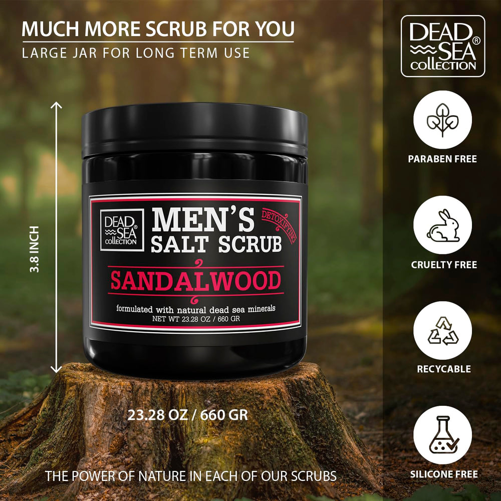 Dead Sea Collection mineral-rich formula on palm, illustrating gentle cleansing action.