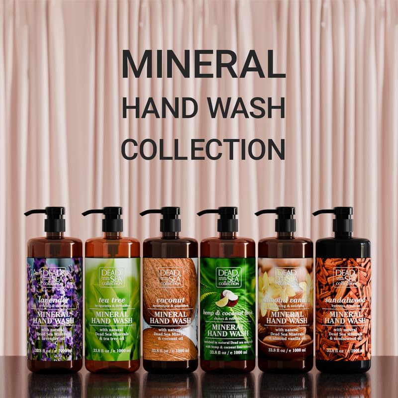 Dead Sea Collection packaging box showcases two-bottle set for generous value.