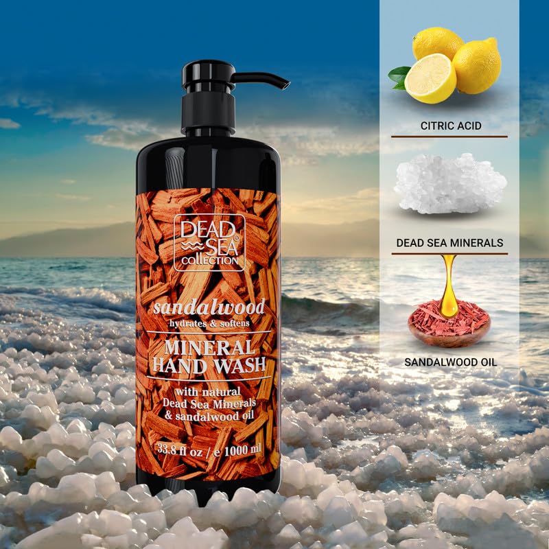 Dead Sea Collection sandalwood oil fragrance refreshes as you wash your hands.