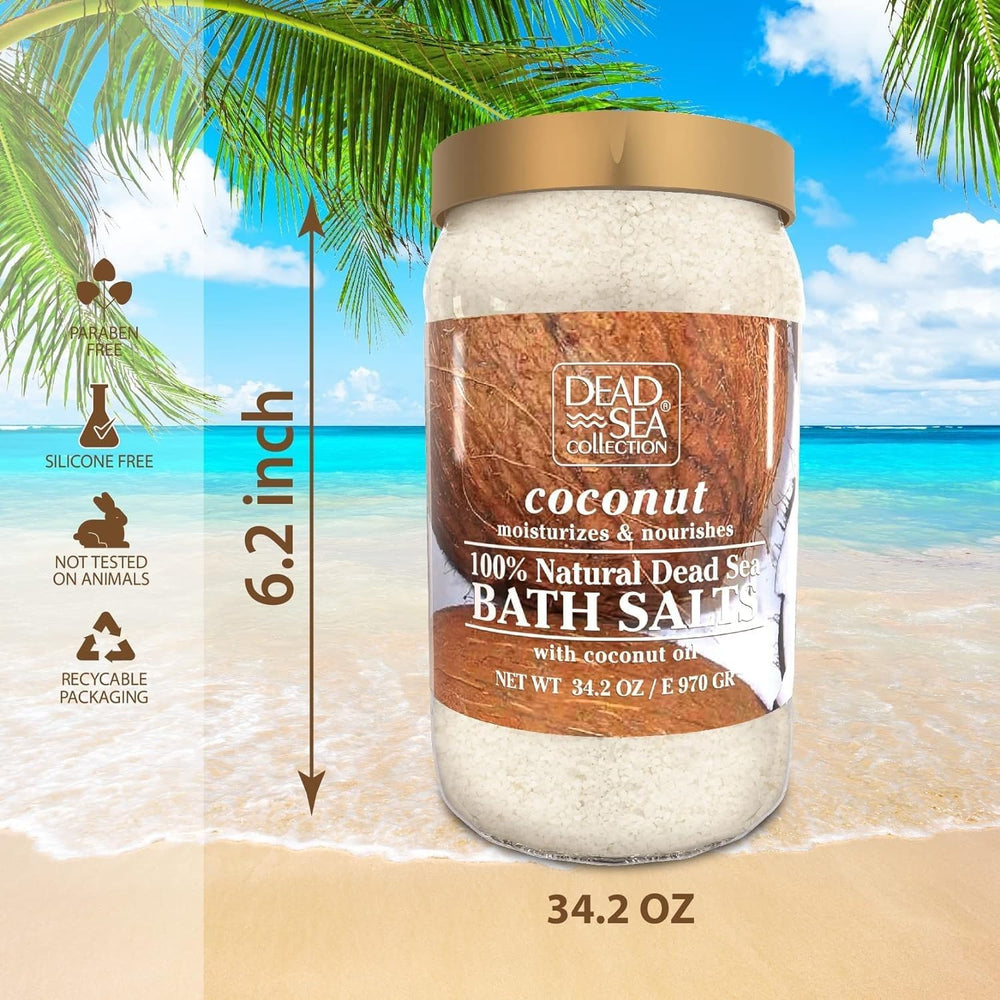 Spa-quality Dead Sea Collection bath salts arranged for premium self-care
