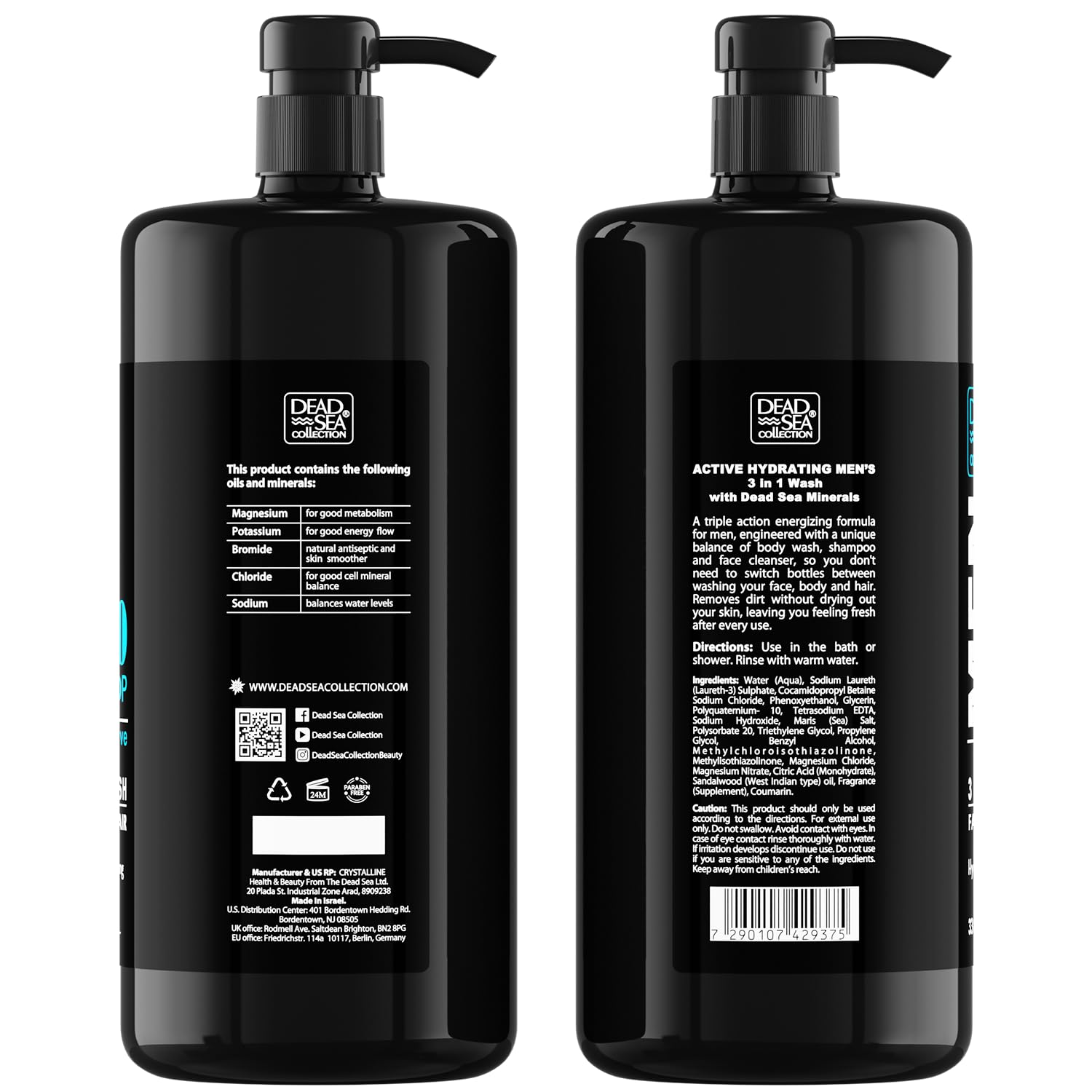 Dead Sea Collection two-bottle set offers value with 67.6 oz total