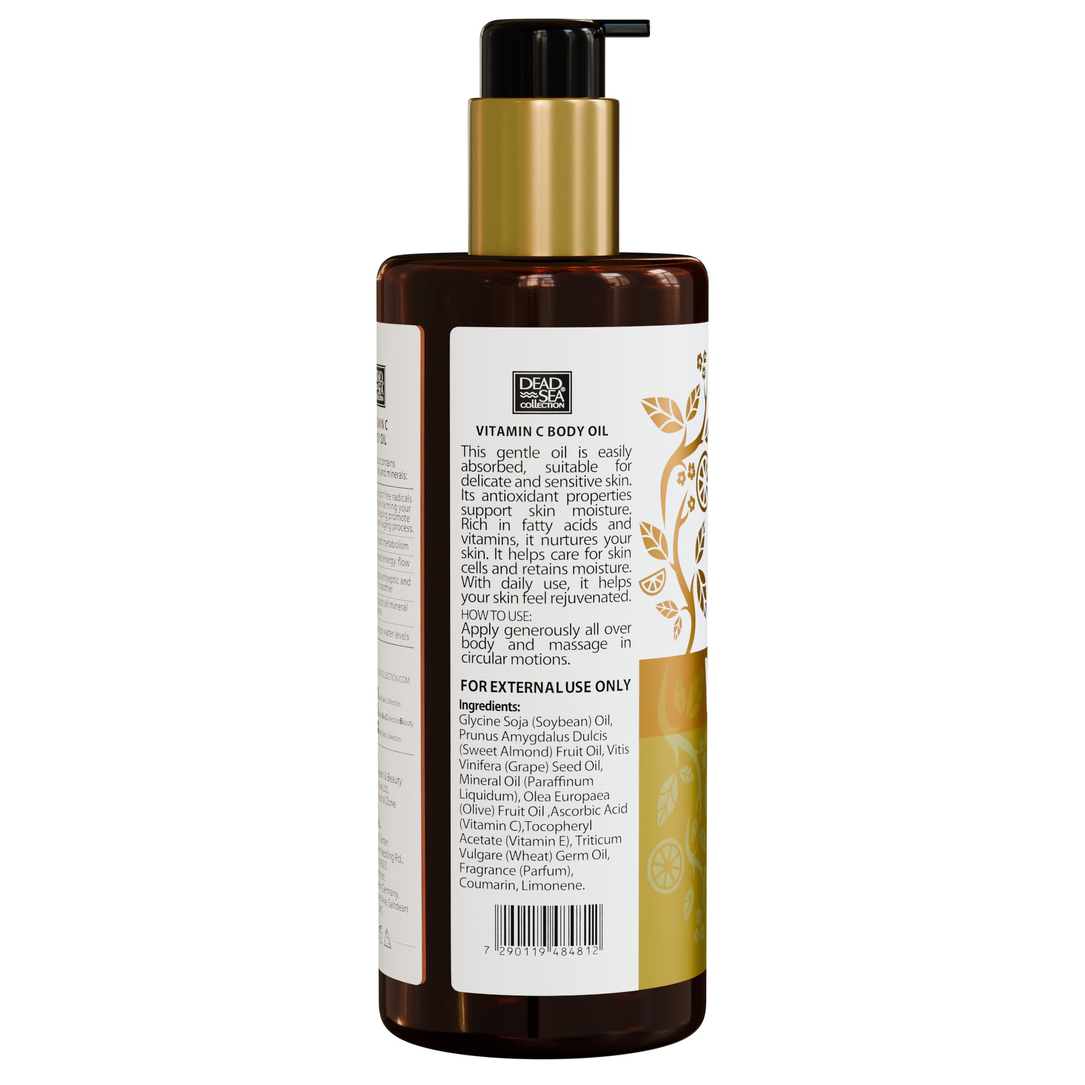 Post-bath use with Dead Sea Collection Vitamin C Body Oil to help lock in moisture.