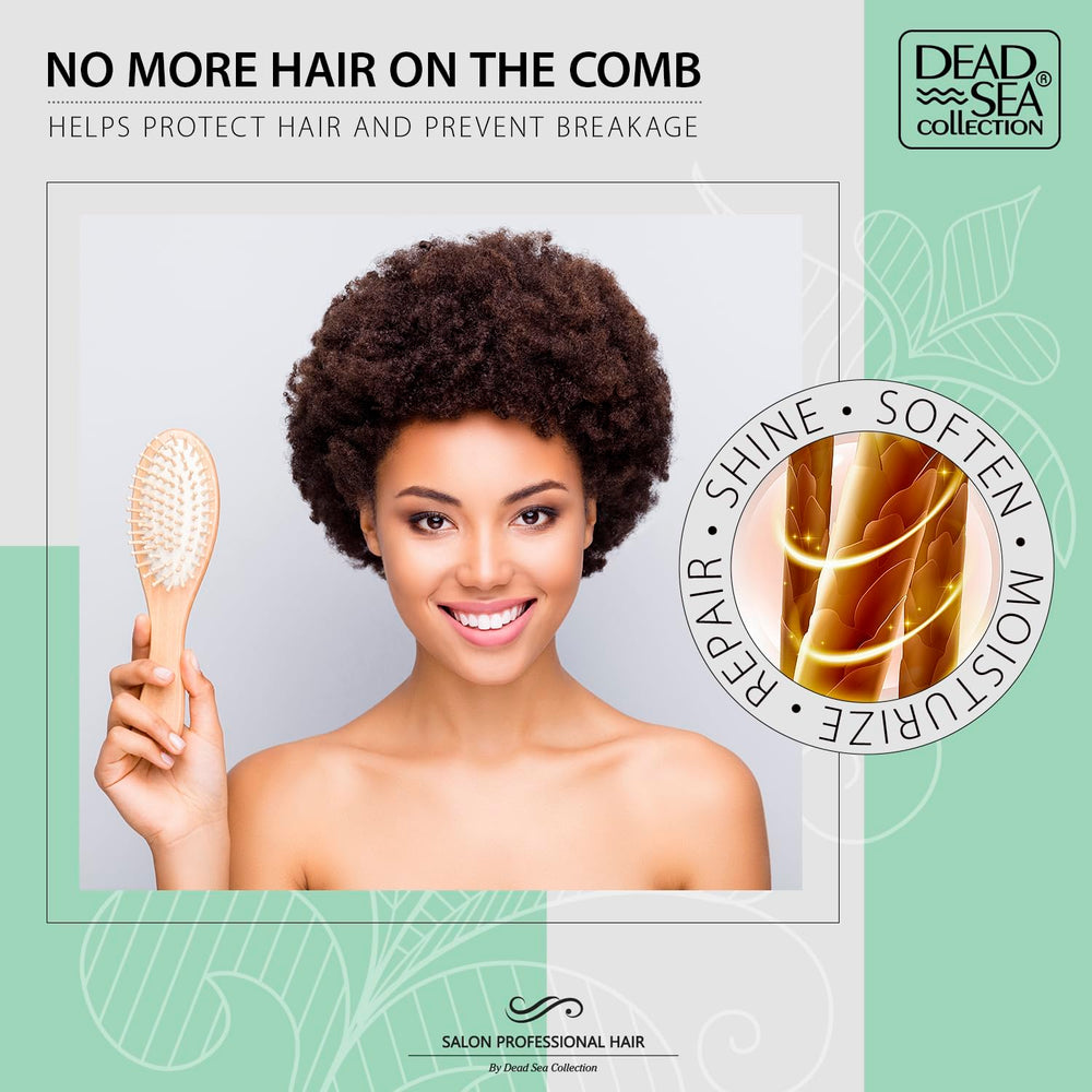Pure Dead Sea minerals support strength and moisture balance in hair.