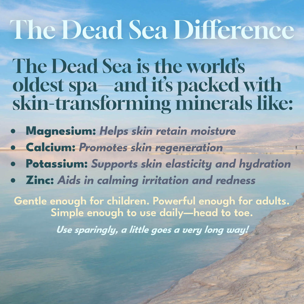 Dead Sea Warehouse Amazing Minerals Moisturizer face application delivers soft, hydrated skin