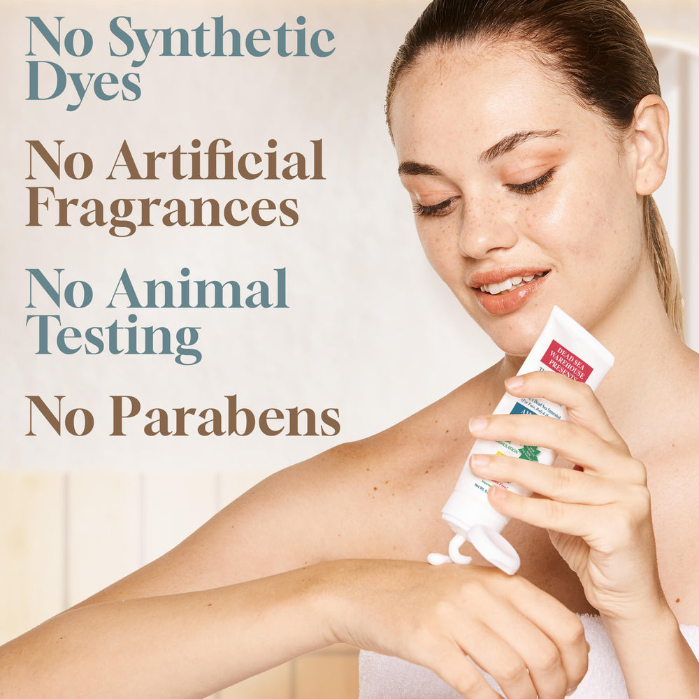 Dead Sea Warehouse Amazing Minerals Moisturizer mineral closeup highlights mineral-rich formula