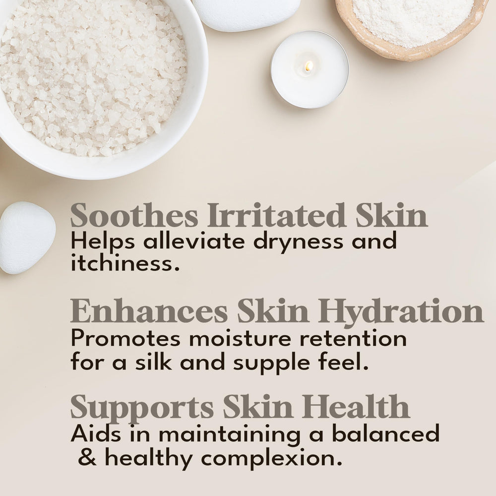 Dead Sea Warehouse minerals aid gentle skin care for sensitive skin during baths.