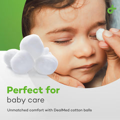 Dealmed non-sterile cotton balls help wound care basics and first aid tasks.