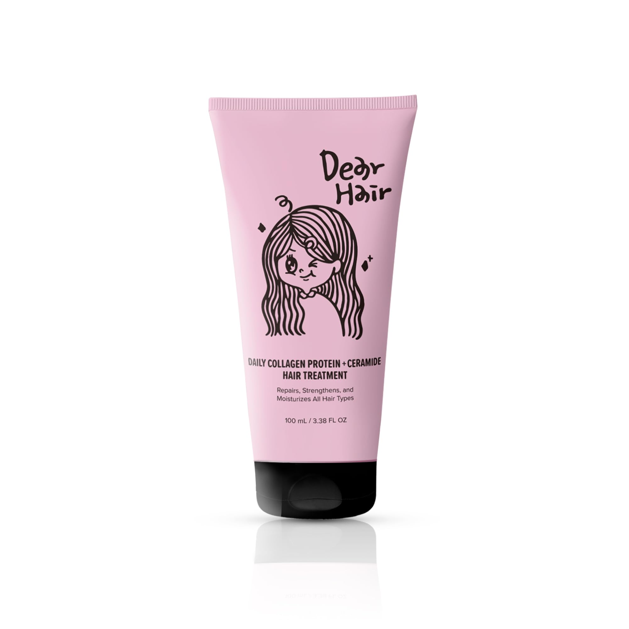 DEAR HAIR Daily Collagen Ceramide Treatment bottle for deep hydration and bond repair