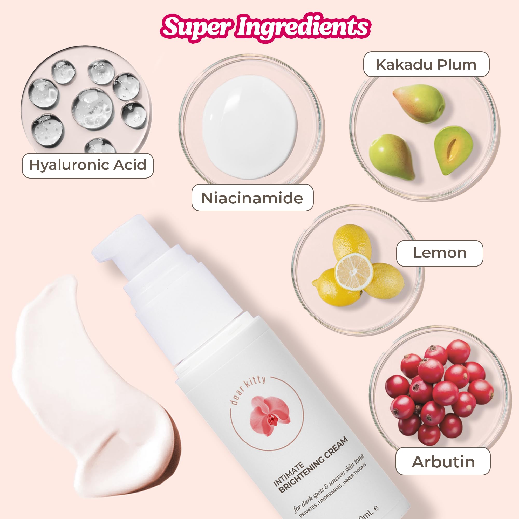 Inner thigh skin with Dear Kitty cream for smoother texture