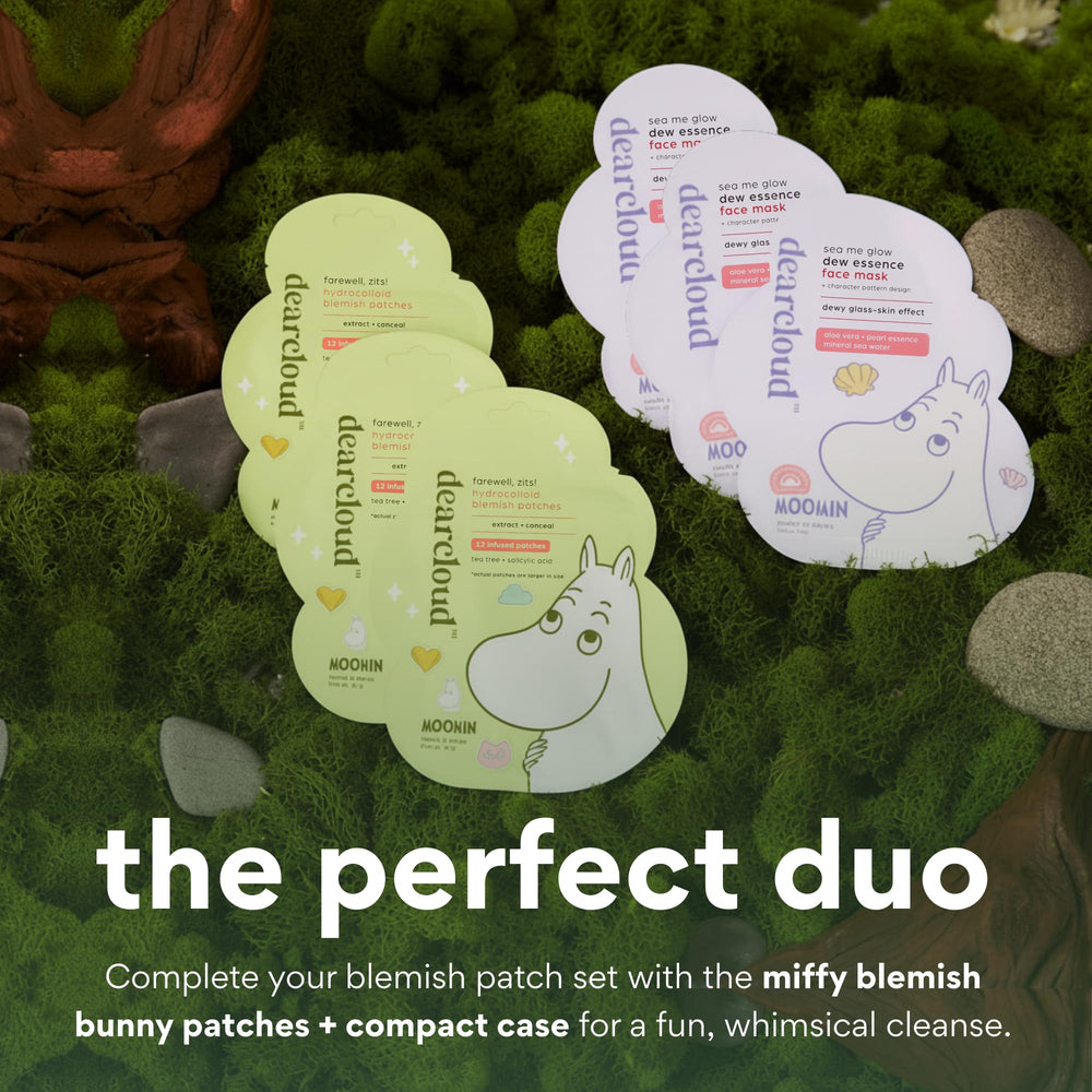 Dearcloud patches infused with tea tree oil calm and clarify skin.