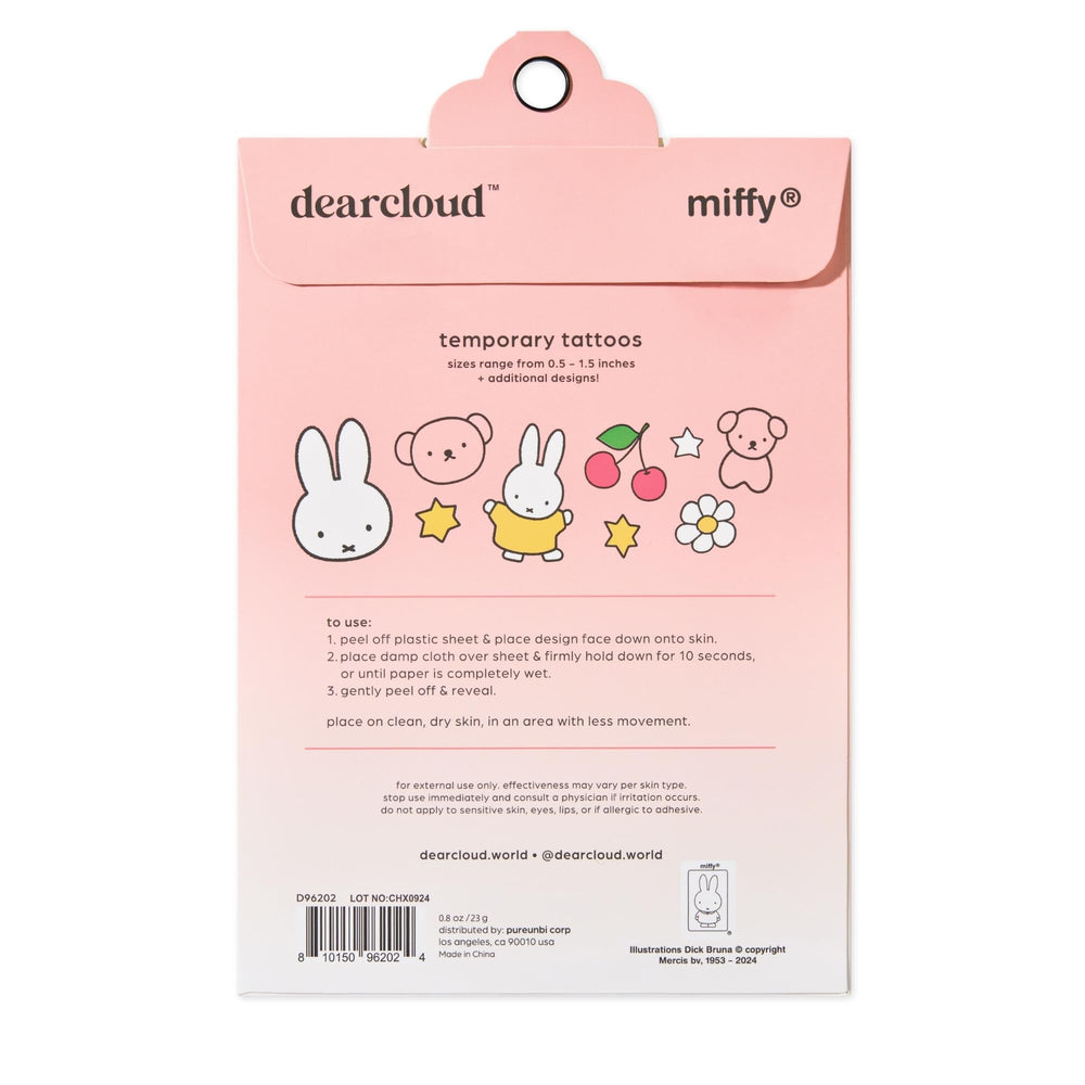 Dearcloud tattoos remove easily with soap and water after play