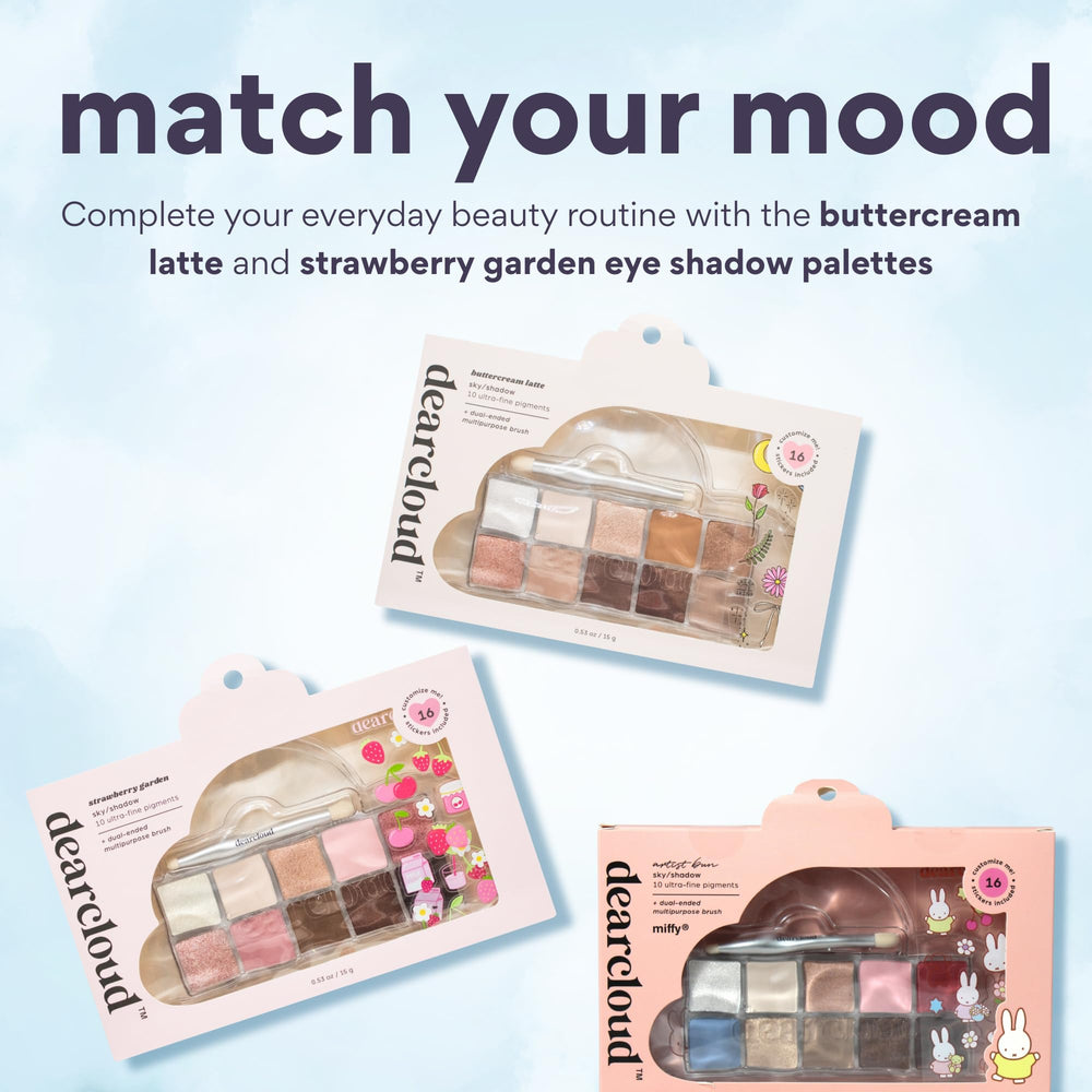 Dearcloud Miffy Sky Shadow sticker sheet enables personalized customization.